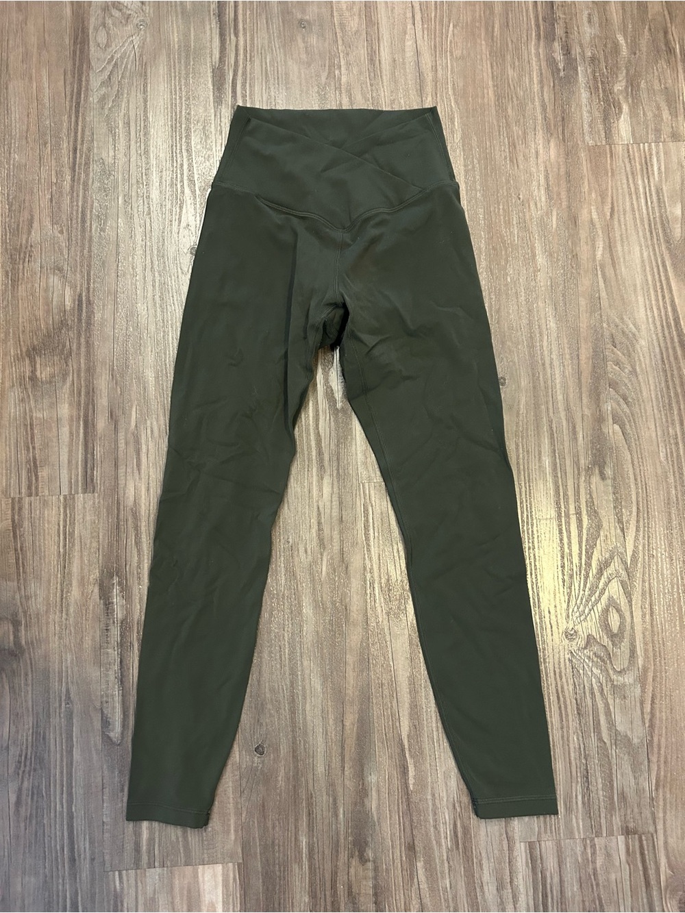 CRZ YOGA High-Waist Olive Green Leggings